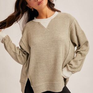 Women's olive Sweater
